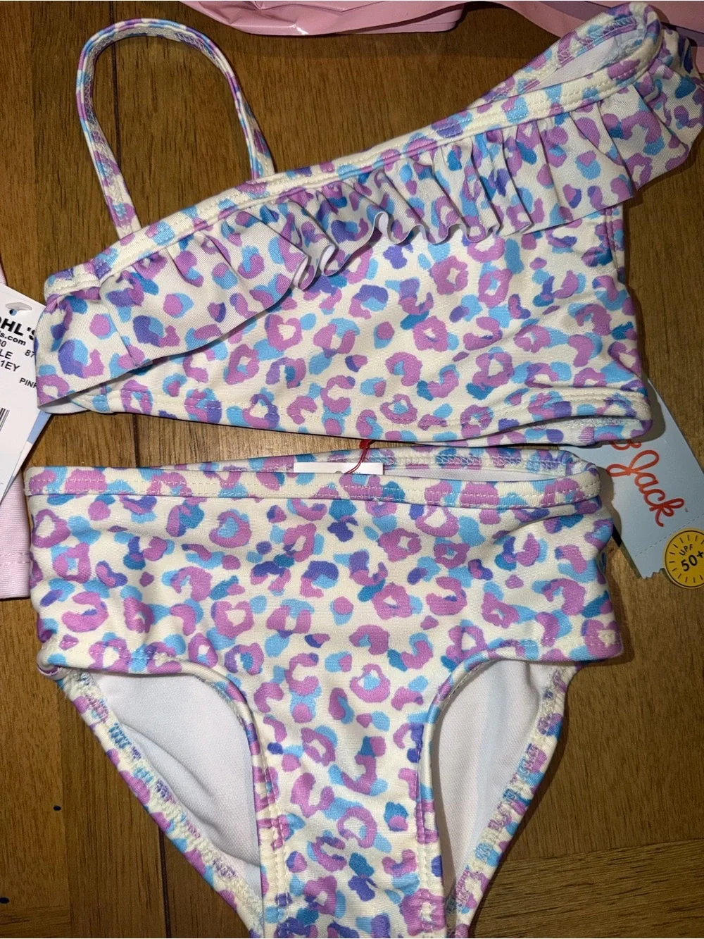 Two baby girl bathing suits